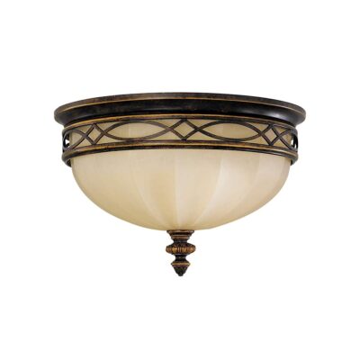 The Salon Room Traditional Ceiling Flush Walnut Bronze