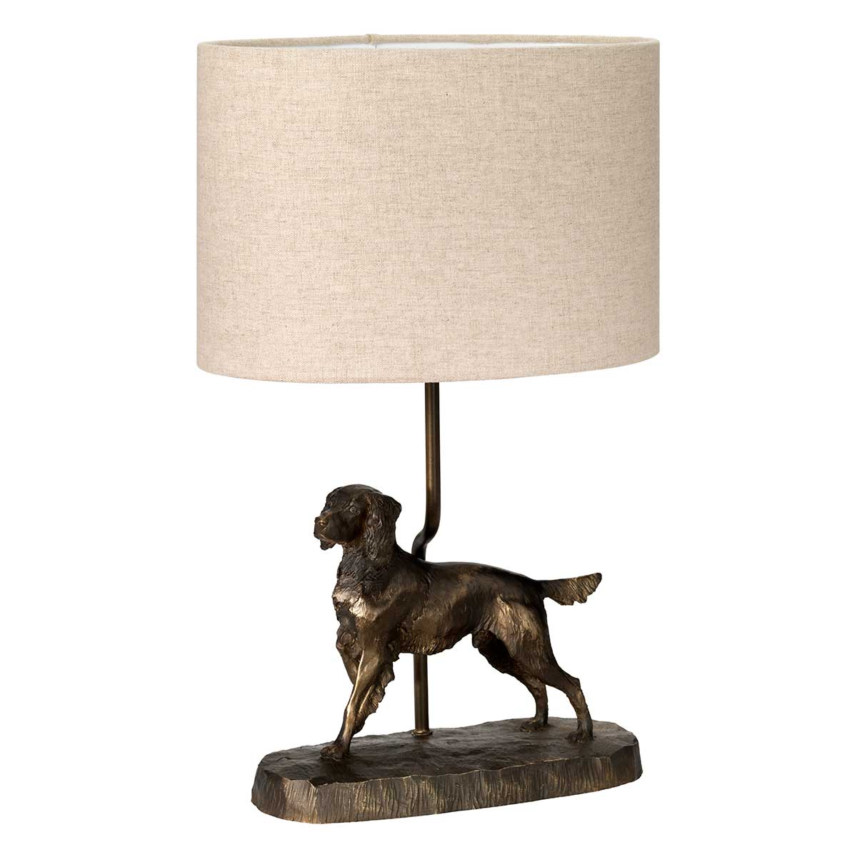 Thistlebank Country Spaniel Table Lamp Bronze Patina Thistlebank Country Spaniel Table Lamp Bronze Patina