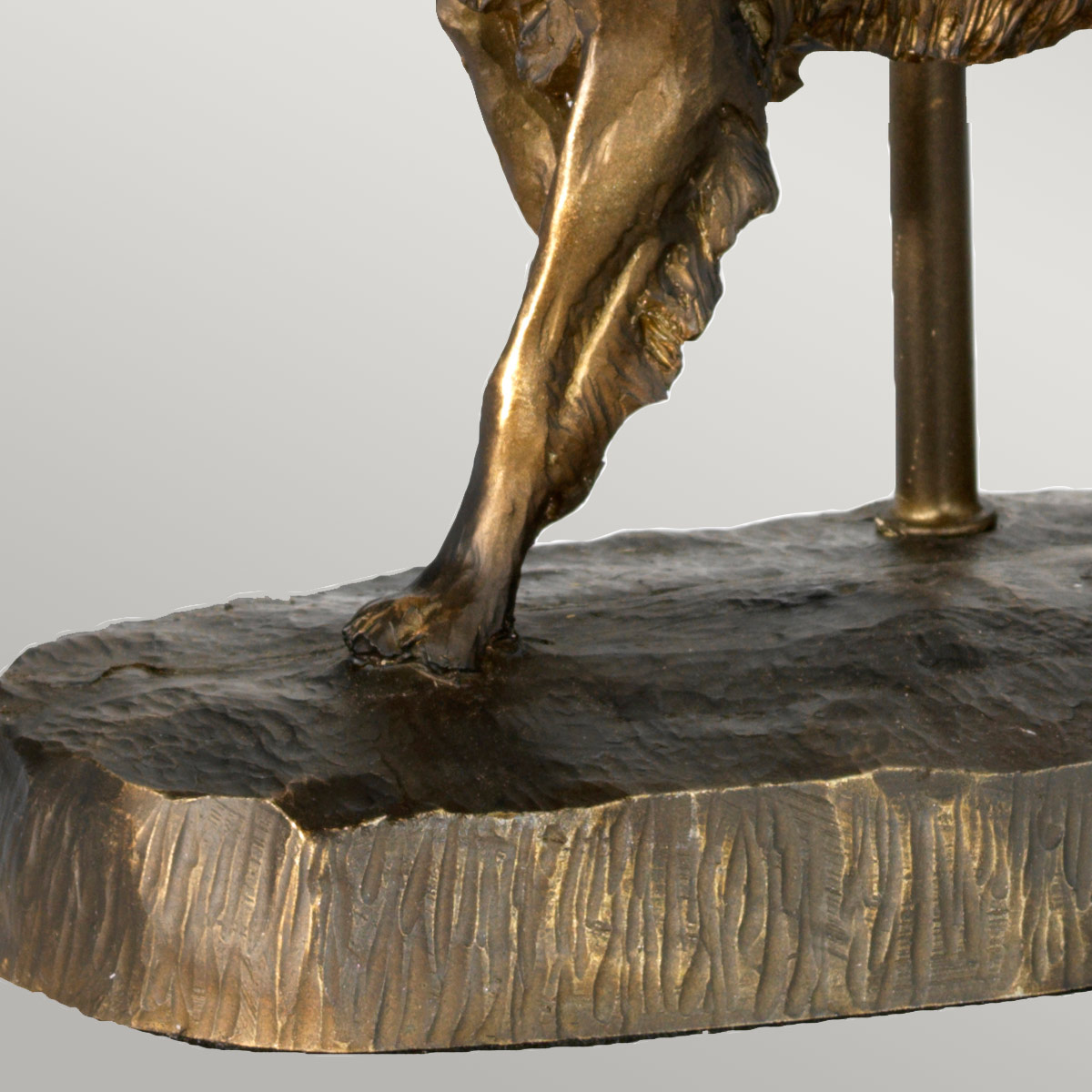 Thistlebank Country Spaniel Table Lamp Bronze Patina Thistlebank Country Spaniel Table Lamp Bronze Patina — detail view