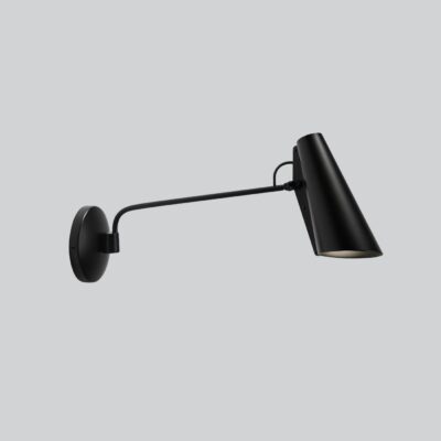 Thistledown Contemporary Swing Wall Light Black/Black