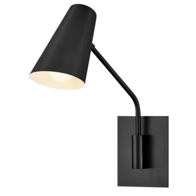 Thistledown Swing Arm Wall Light Black