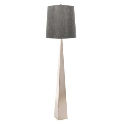 Thistlewood Contemporary Floor Lamp Polished Nickel
