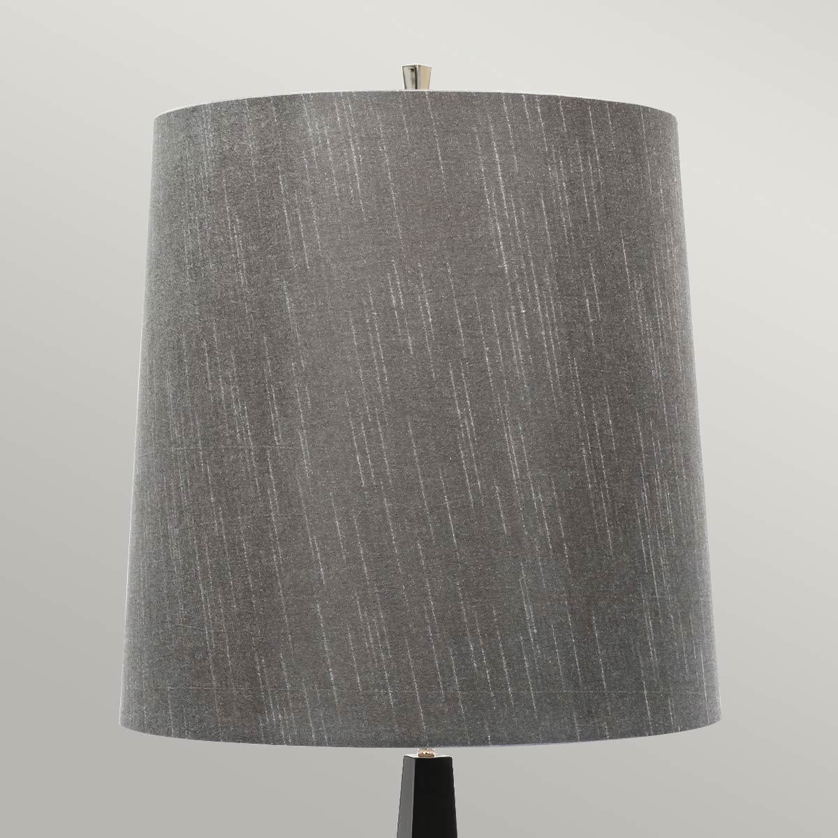 Thistlewood Contemporary Floor Lamp with Dark Grey Shade in Black Thistlewood Contemporary Floor Lamp with Dark Grey Shade in Black — detail view
