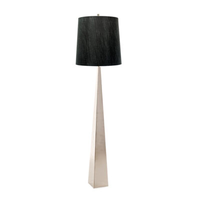 Thistlewood Contemporary Obelisk Floor Lamp Polished Nickel
