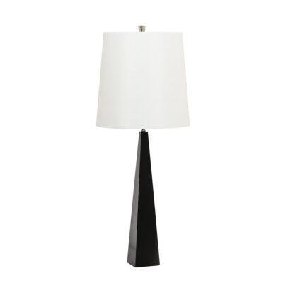 Thistlewood Contemporary Table Lamp Black With White Shade