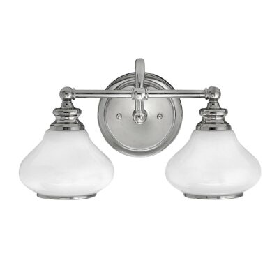 Thornbury Hamptons 2 Light Wall Light Polished Chrome