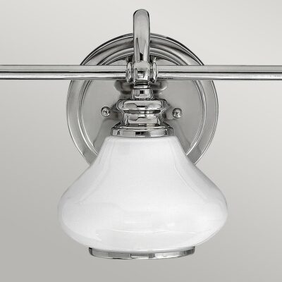 Thornbury Traditional 3 Light Wall Light Polished Chrome — detail view