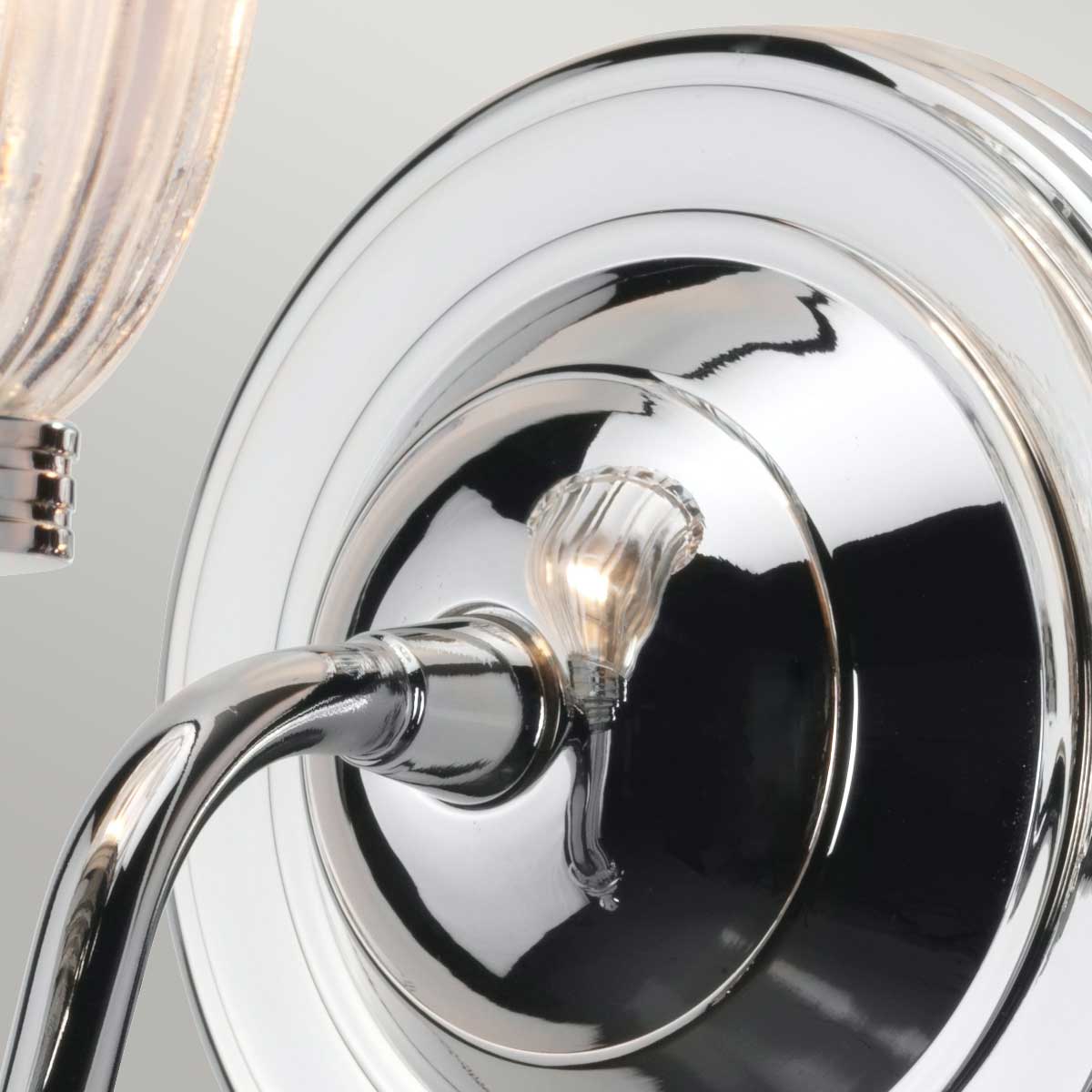 Thorncastle French Provincial Wall Light Polished Chrome Thorncastle French Provincial Wall Light Polished Chrome — detail view