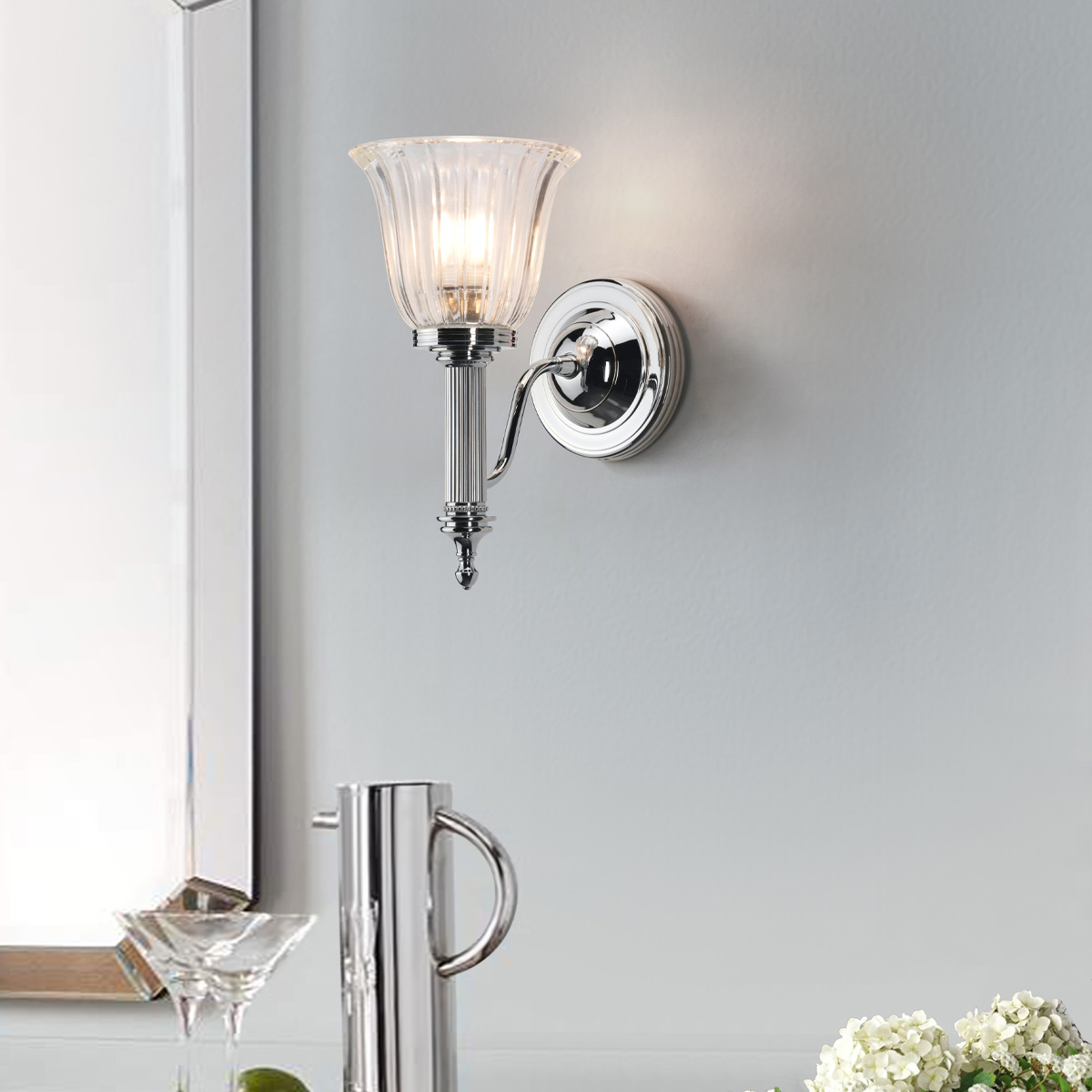 Thorncastle French Provincial Wall Light Polished Chrome Thorncastle French Provincial Wall Light Polished Chrome — lifestyle