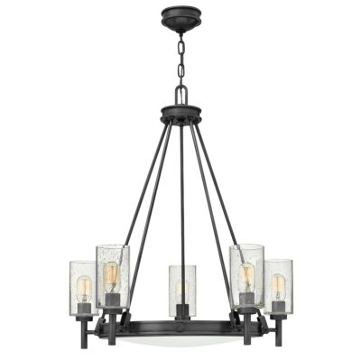 Thurloe Contemporary 5 Light Chandelier Black Oxide