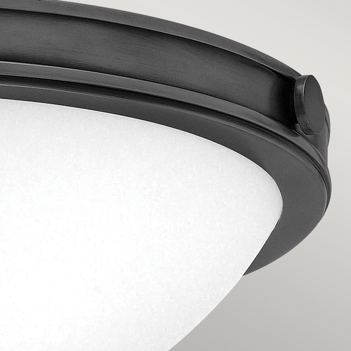 Thurloe Contemporary Ceiling Flush Black Oxide Thurloe Contemporary Ceiling Flush Black Oxide — detail view