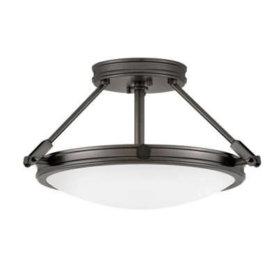 Thurloe Contemporary Semi-Flush Ceiling Light Black Oxide