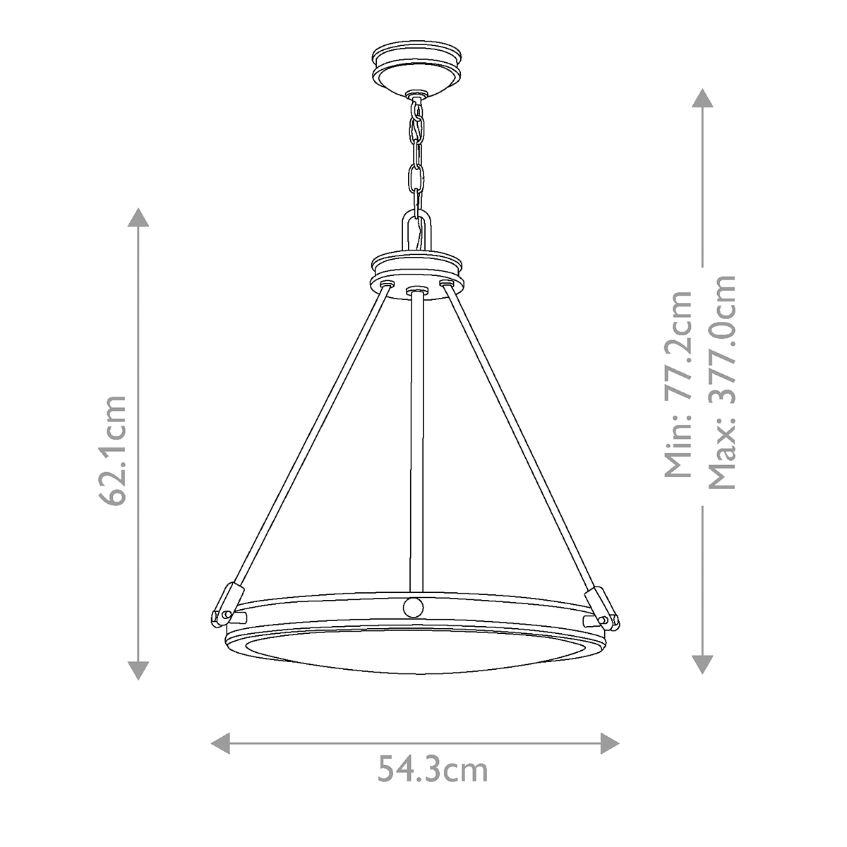 Thurloe Heritage Brass Drum Pendant Thurloe Heritage Brass Drum Pendant