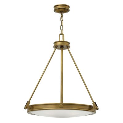 Thurloe Heritage Brass Drum Pendant