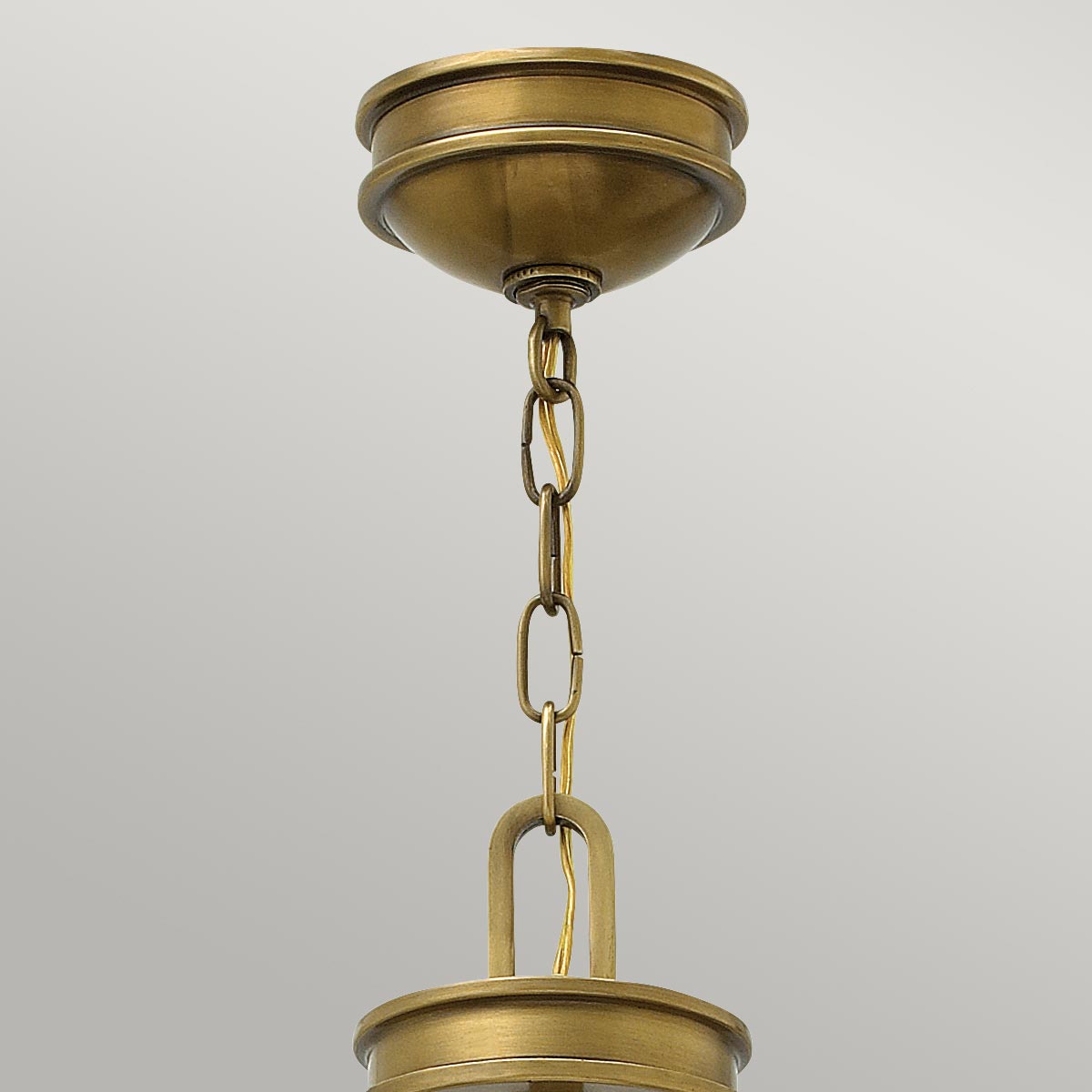 Thurloe Heritage Brass Drum Pendant Thurloe Heritage Brass Drum Pendant — detail view