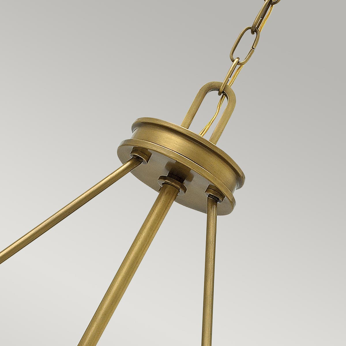 Thurloe Heritage Brass Drum Pendant Thurloe Heritage Brass Drum Pendant — detail view