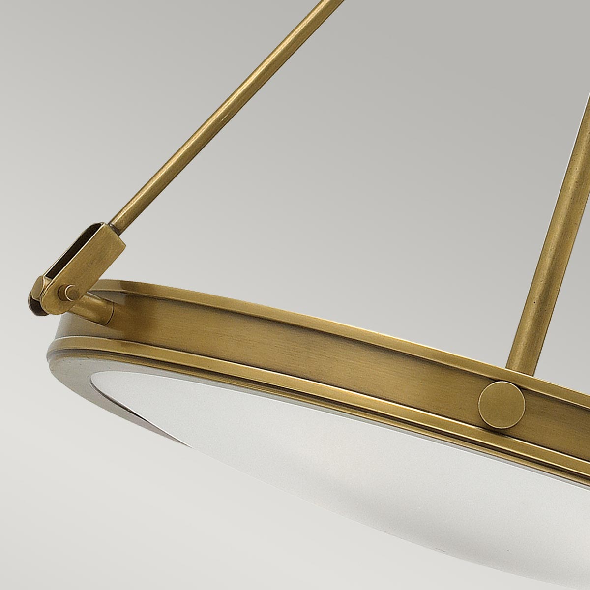 Thurloe Heritage Brass Drum Pendant Thurloe Heritage Brass Drum Pendant — detail view