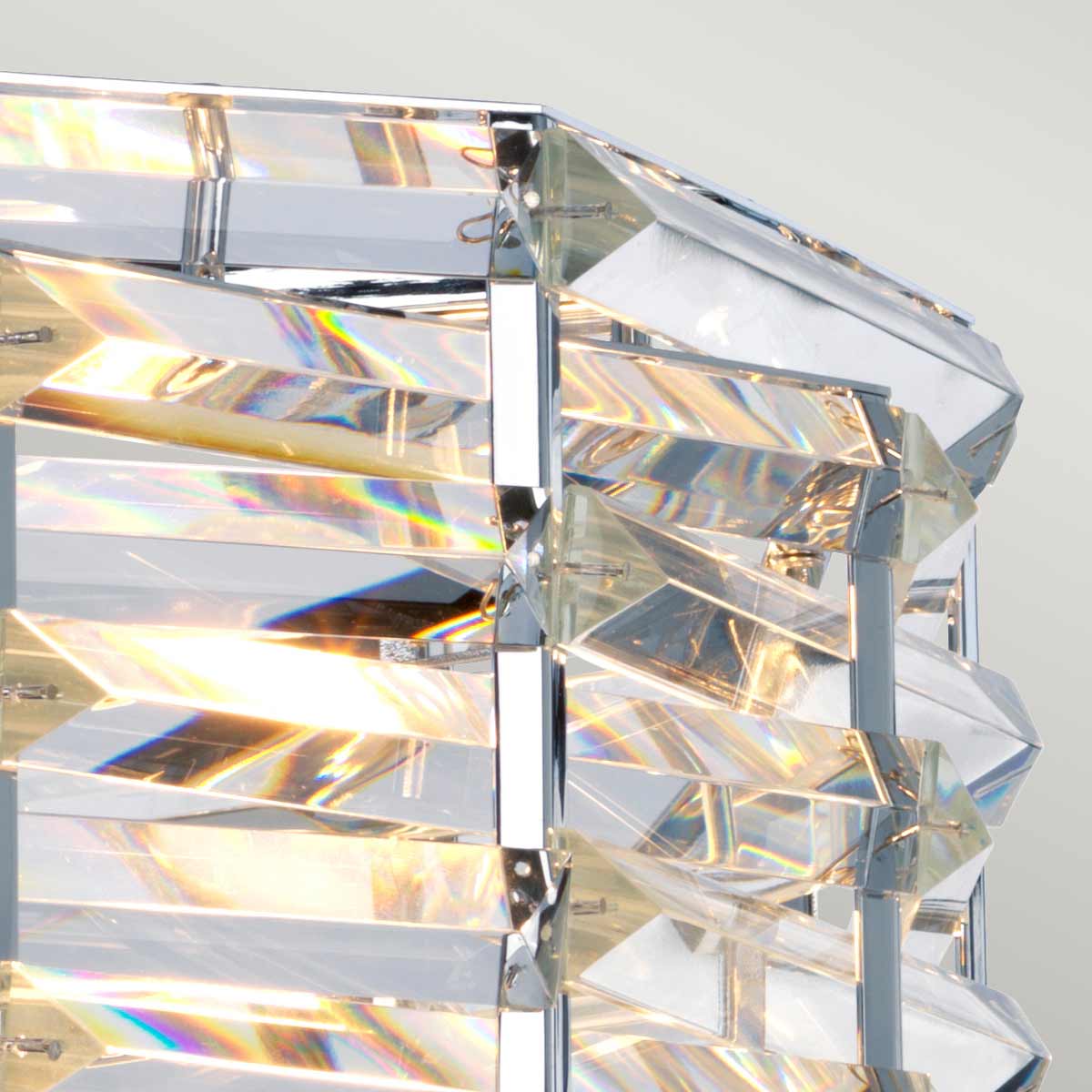 Tidewater Bay Crystal Drum Pendant Polished Nickel Tidewater Bay Crystal Drum Pendant Polished Nickel — detail view