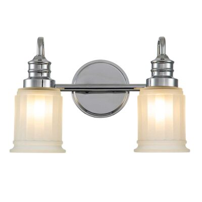 Tidewell Hamptons Style 2 Light Wall Light Polished Chrome
