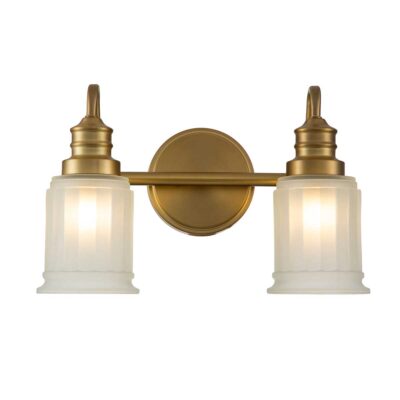 Tidewell Twin Wall Light Brushed Brass
