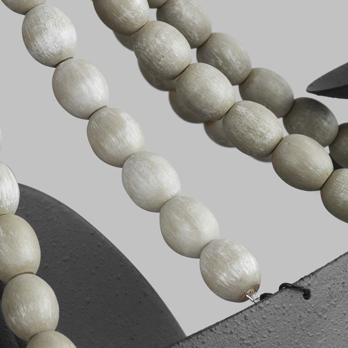 Timberglen French Provincial Wall Light in Dark Weathered Zinc with Driftwood Grey Beads Timberglen French Provincial Wall Light in Dark Weathered Zinc with Driftwood Grey Beads — detail view