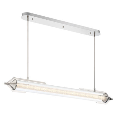 Toledo Blade Contemporary Linear Chandelier Polished Chrome