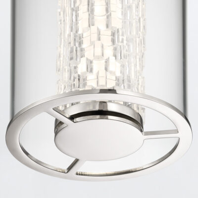 Toledo Blade Contemporary Pendant Polished Chrome — detail view
