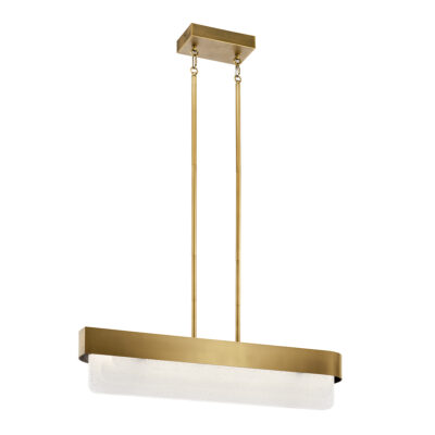 Tranquil Downs Contemporary Bar Pendant Natural Brass