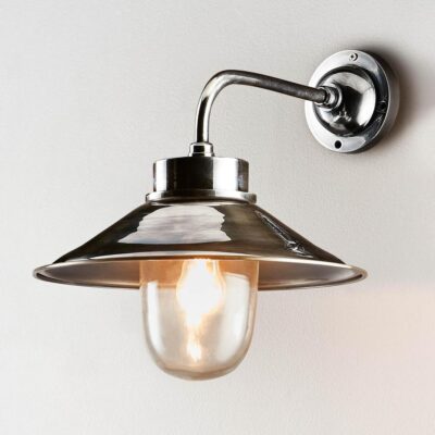 Trelawney Heritage Cone Wall Light Antique Silver