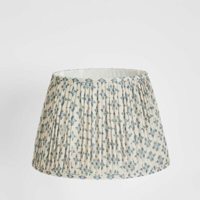 Tremayne French Provincial Pleated Linen Lamp Shade XL Blue