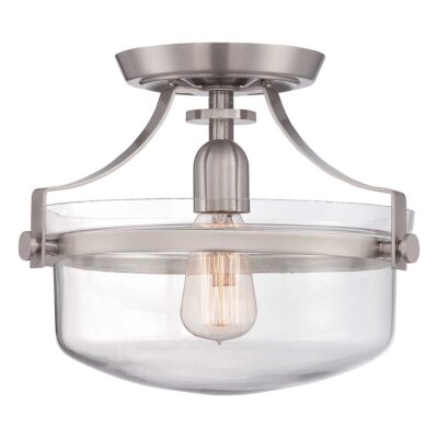 Union Terrace Hamptons Ceiling Semi-Flush Brushed Nickel