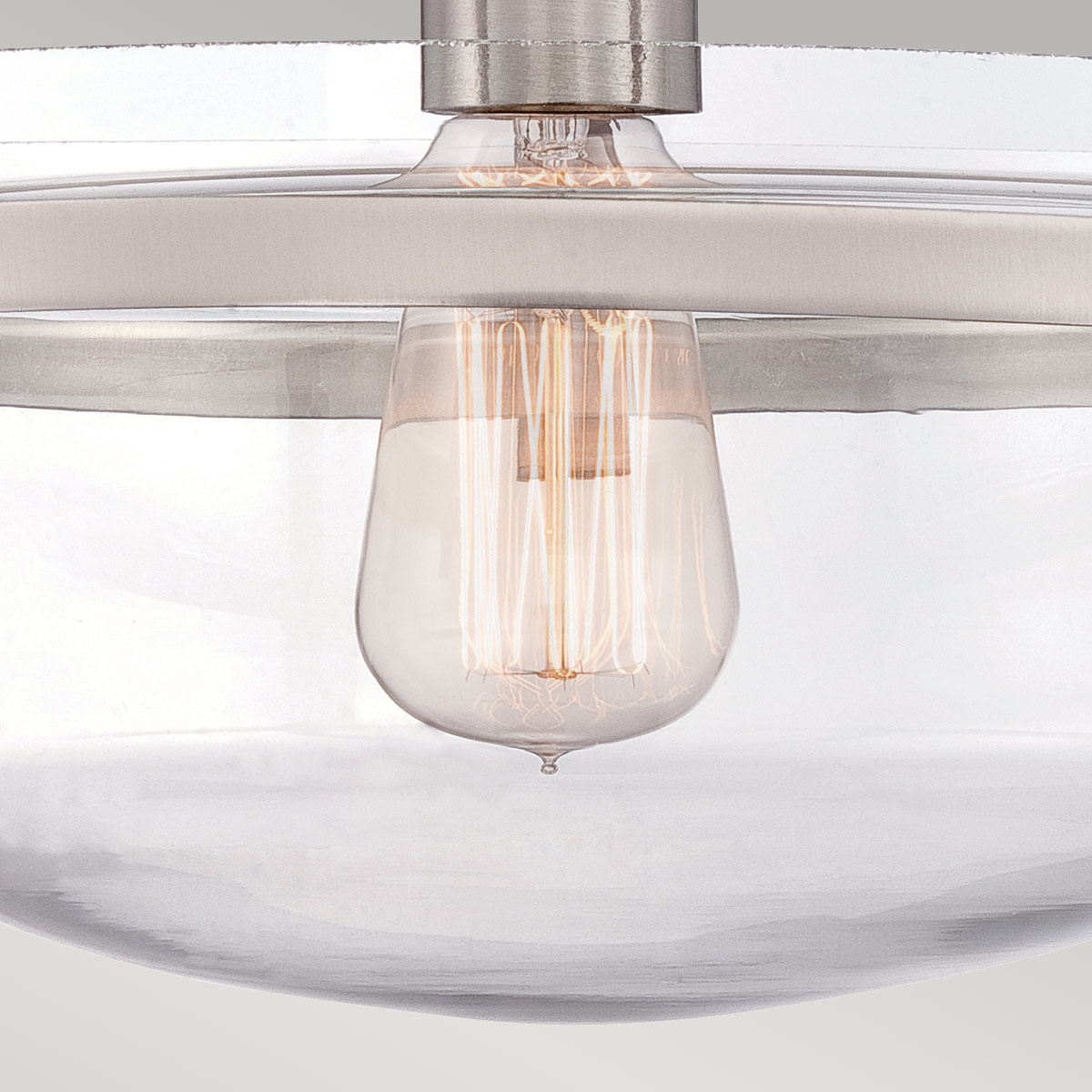 Union Terrace Hamptons Ceiling Semi-Flush Brushed Nickel Union Terrace Hamptons Ceiling Semi-Flush Brushed Nickel — detail view