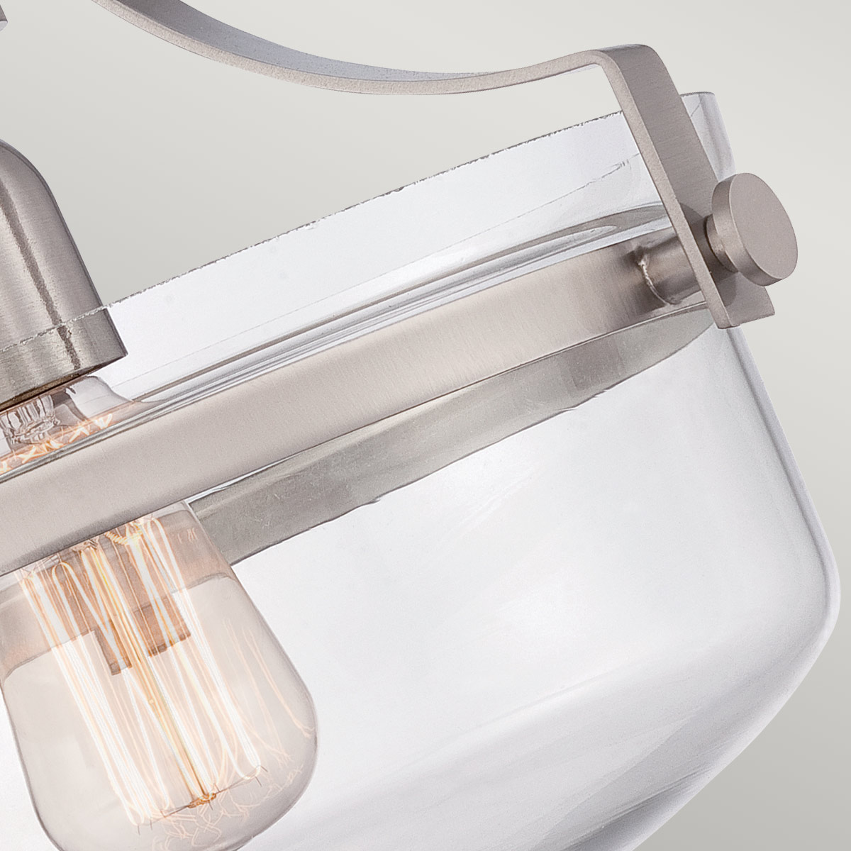 Union Terrace Hamptons Ceiling Semi-Flush Brushed Nickel Union Terrace Hamptons Ceiling Semi-Flush Brushed Nickel — detail view