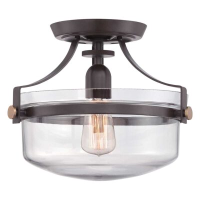 Union Terrace Industrial Ceiling Semi-Flush Western Bronze
