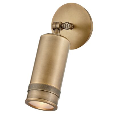 Uplands Spot Heritage Outdoor Wall Light Brass