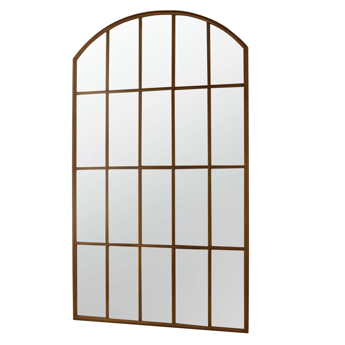 Vachelle French Provincial Arched Window Pane Mirror Rust Vachelle French Provincial Arched Window Pane Mirror Rust