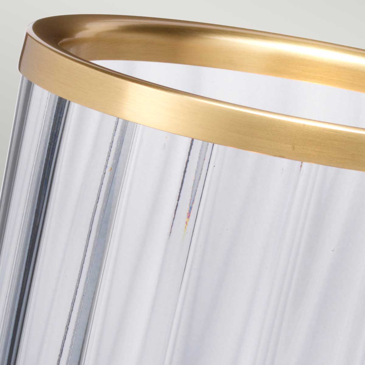 Valcourt Fluted Glass Table Lamp Smoke Aged Brass Valcourt Fluted Glass Table Lamp Smoke Aged Brass — detail view