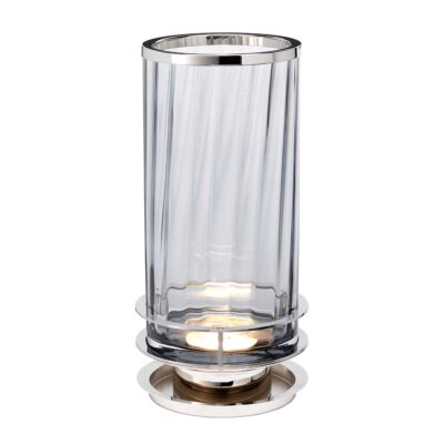 Valcourt Retro Modern Table Lamp Smoke Polished Nickel
