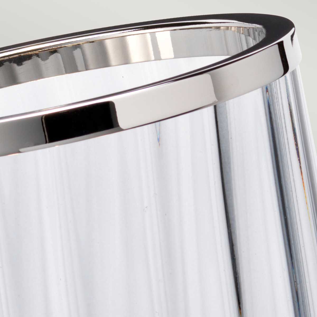 Valcourt Retro Modern Table Lamp Smoke Polished Nickel Valcourt Retro Modern Table Lamp Smoke Polished Nickel — detail view