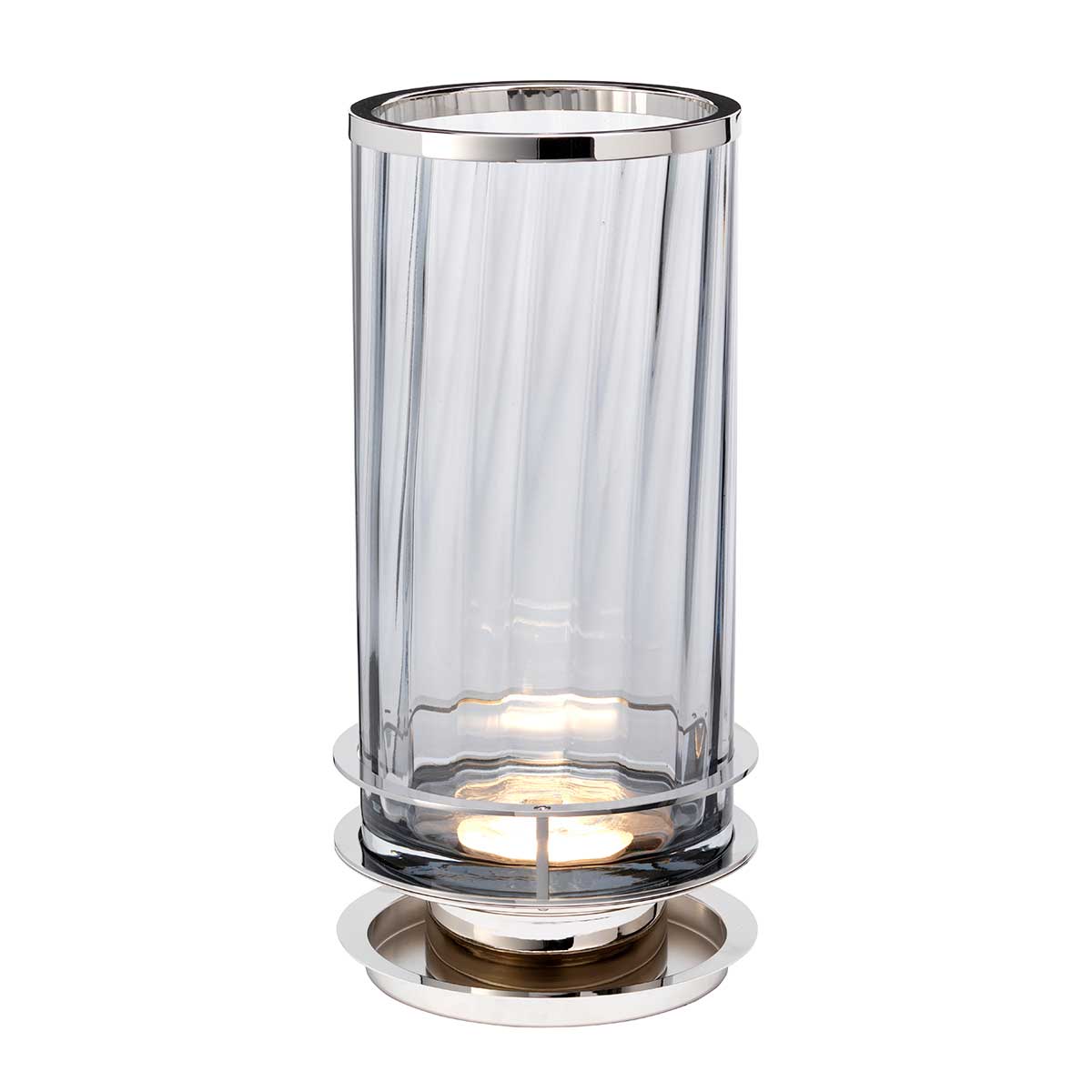 Valcourt Retro Modern Table Lamp Smoke Polished Nickel