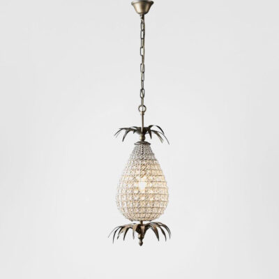 Valencia French Provincial Beaded Chandelier Antique Brass