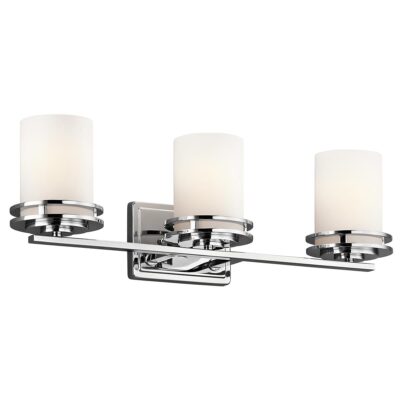 Van Dorne Heritage 3 Light Wall Light Polished Chrome