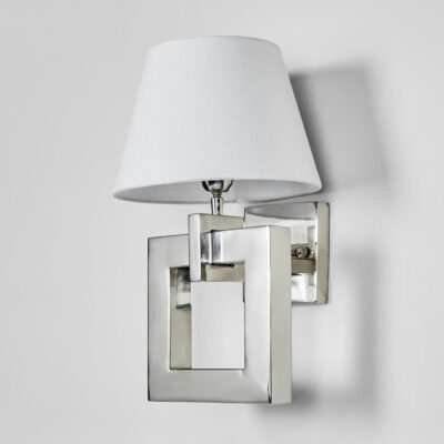 Vanderbilt Hamptons Square Link Wall Light Polished Nickel