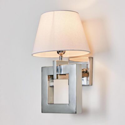 Vanderbilt Hamptons Square Link Wall Light Polished Nickel