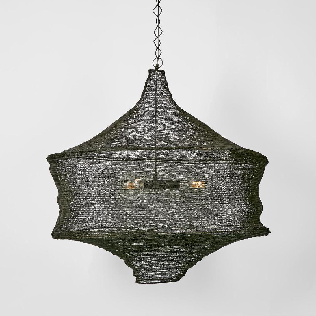 Vanderbilt Woven Wire Pendant Light Black