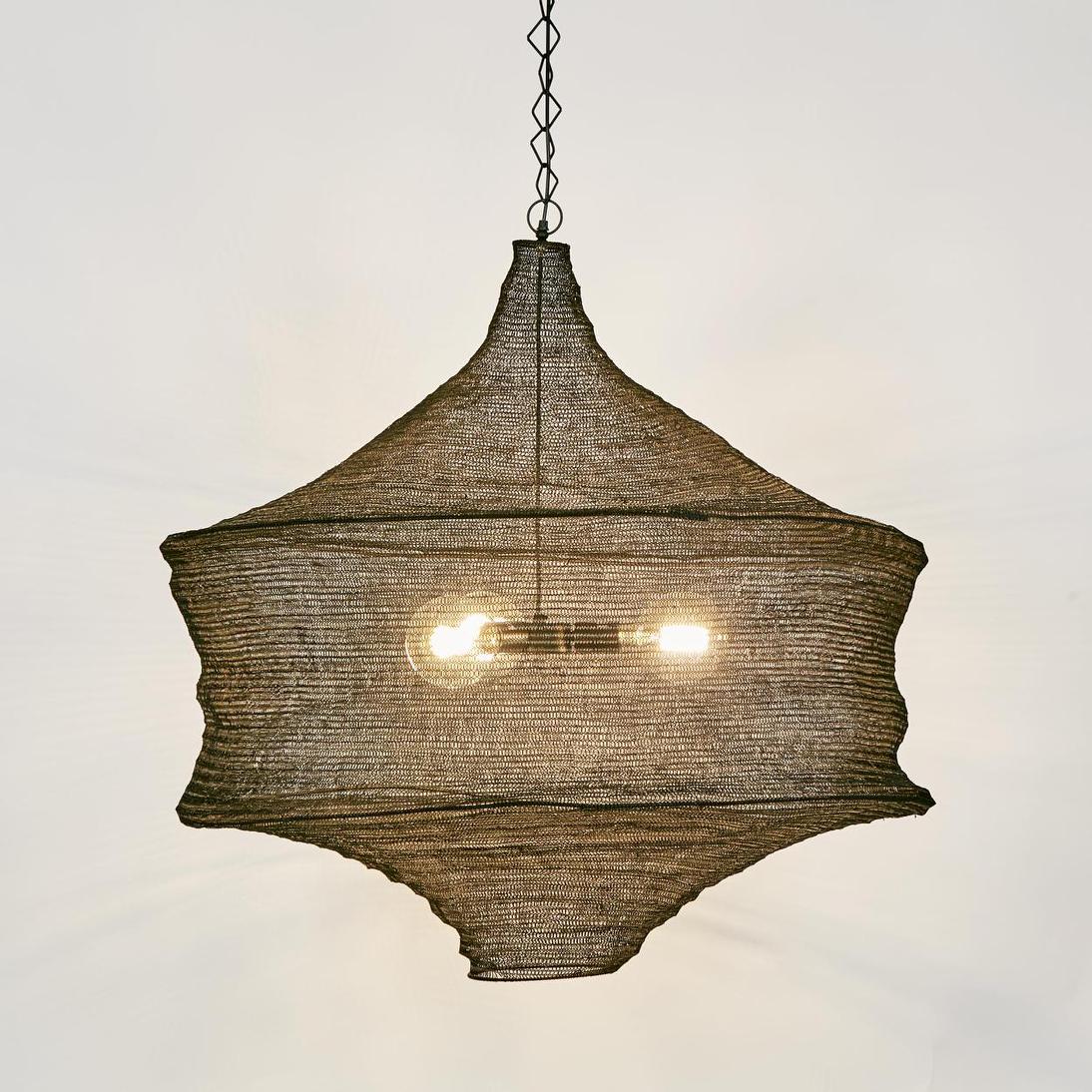 Vanderbilt Woven Wire Pendant Light Black