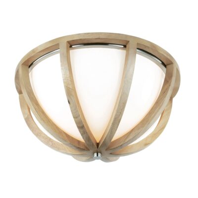 Vaucresson Hamptons Timber Slat Ceiling Flush Light Oak