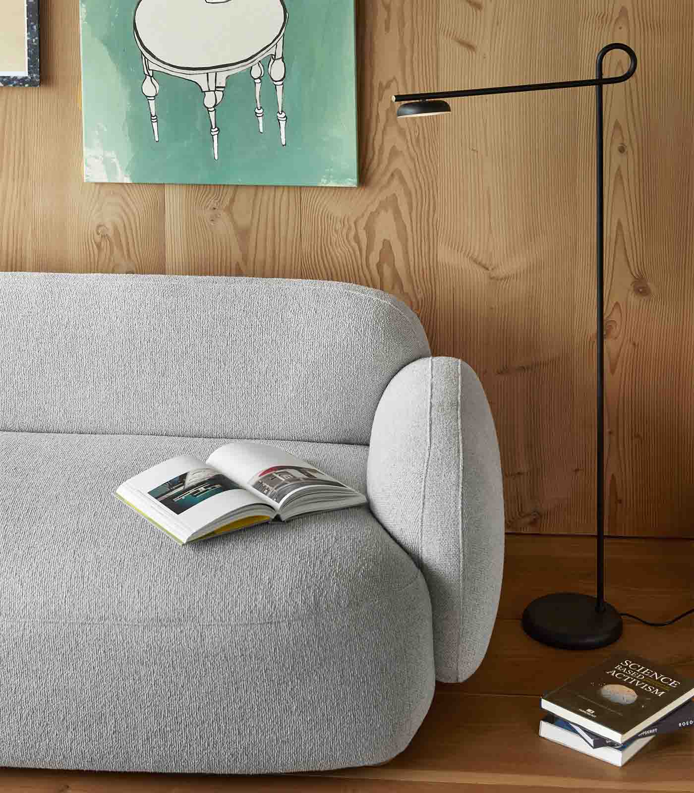 Vaulton Contemporary Floor Lamp Beige Matt Vaulton Contemporary Floor Lamp Beige Matt