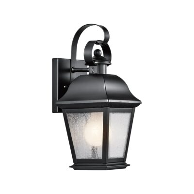 Verecombe Hamptons Outdoor Wall Lantern in Black