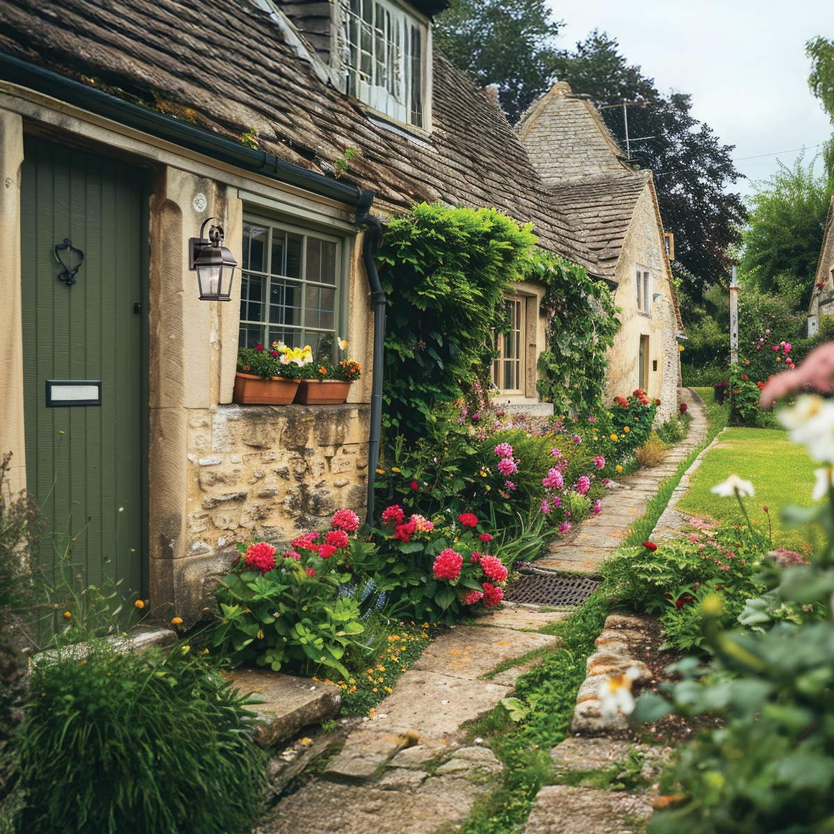 Verecombe Hamptons Outdoor Wall Lantern in Old Bronze Verecombe Hamptons Outdoor Wall Lantern in Old Bronze — in situ view